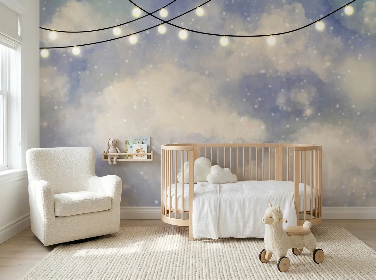 Dreamy Clouds 2 - Tamno plava im Raum