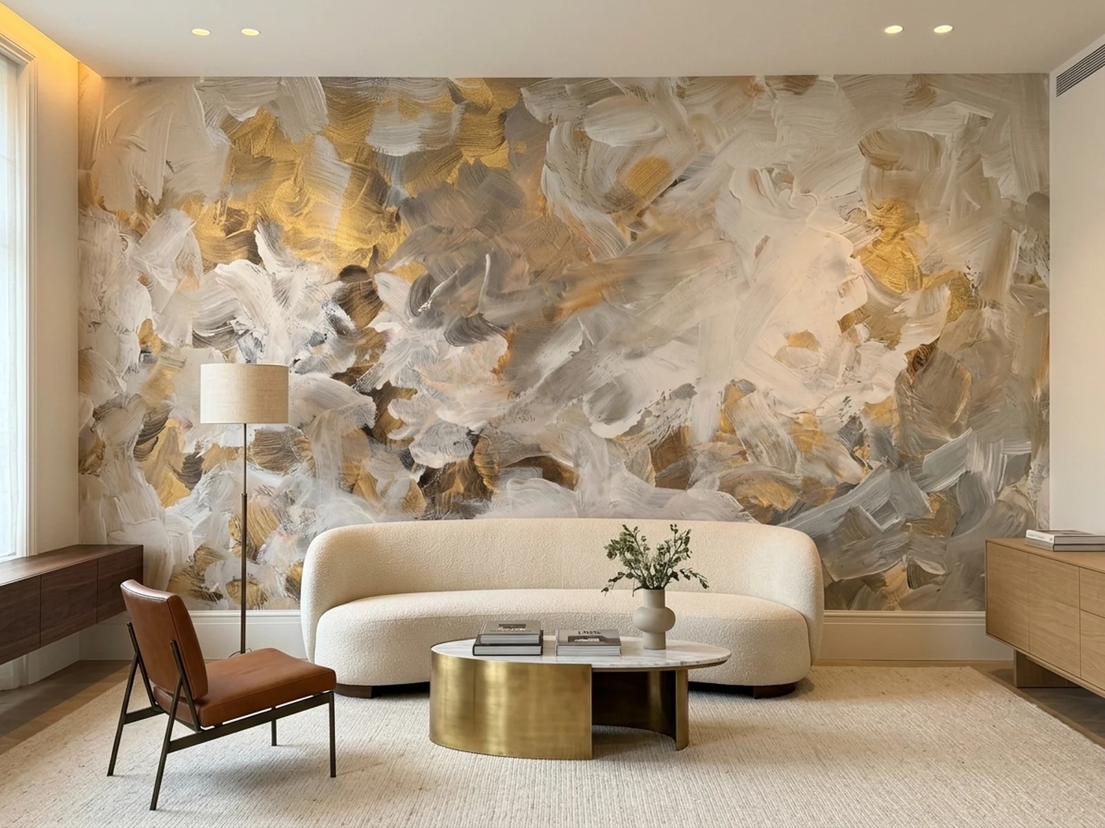 Abstract Brushwork im Raum