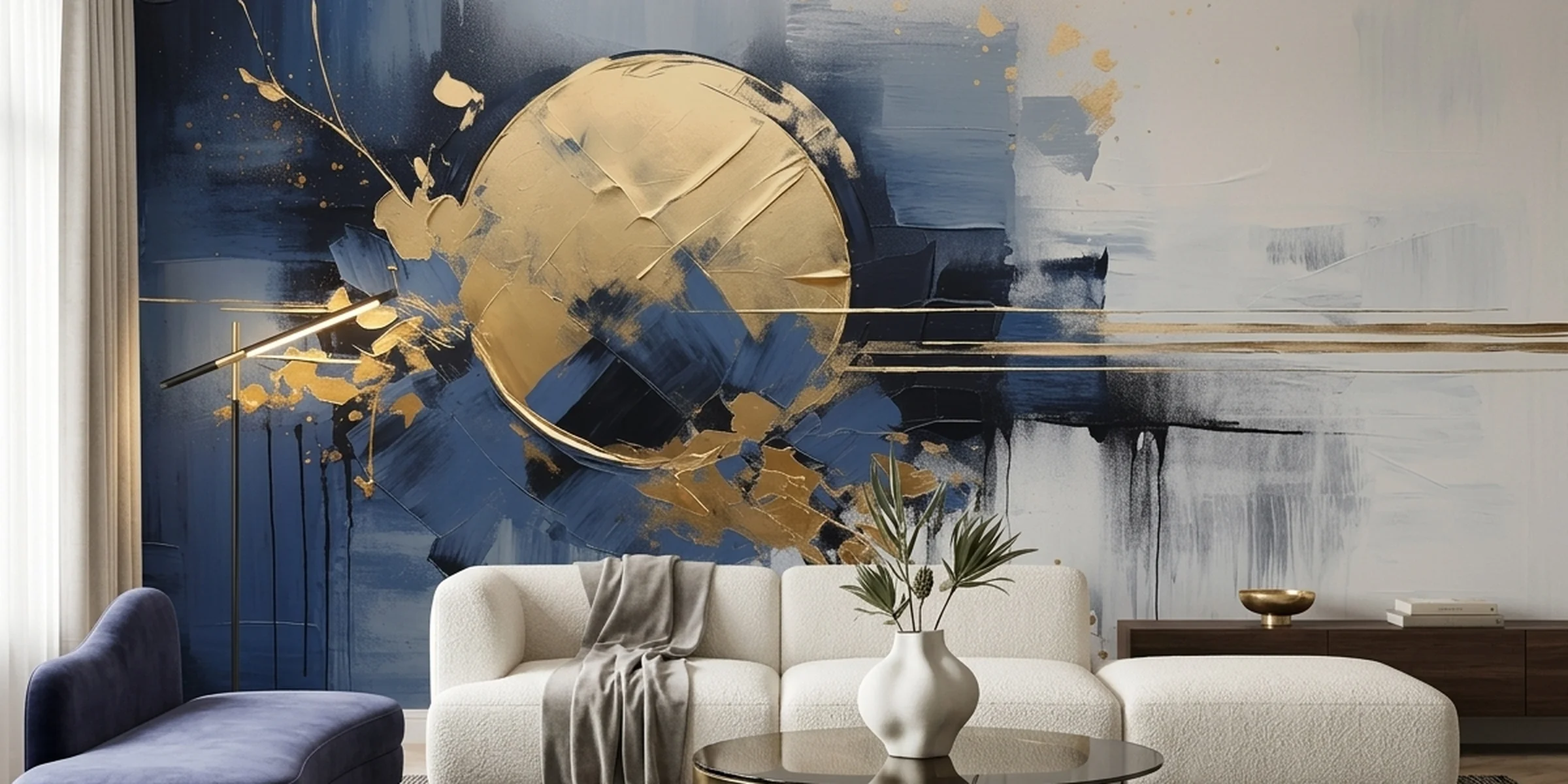 Abstract Gold Sphere
