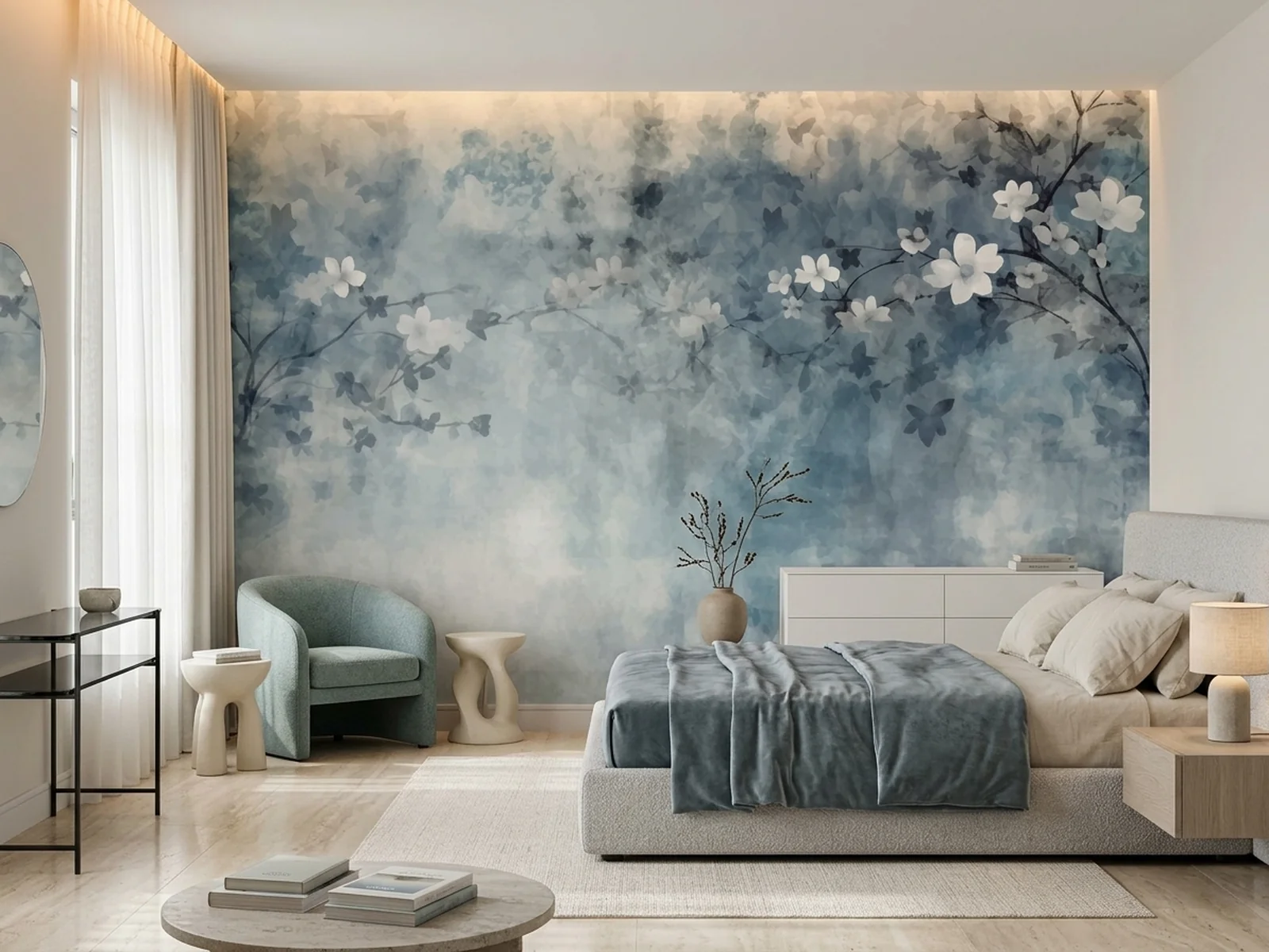Blossoming Serenity im Raum