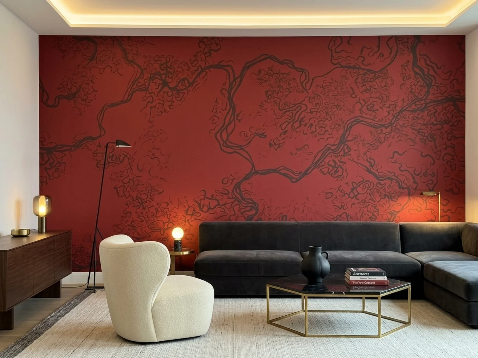 Crimson Roots Labyrinth im Raum