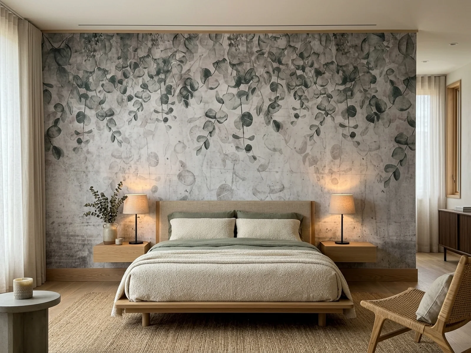 Elegant Leafy Minimalism im Raum
