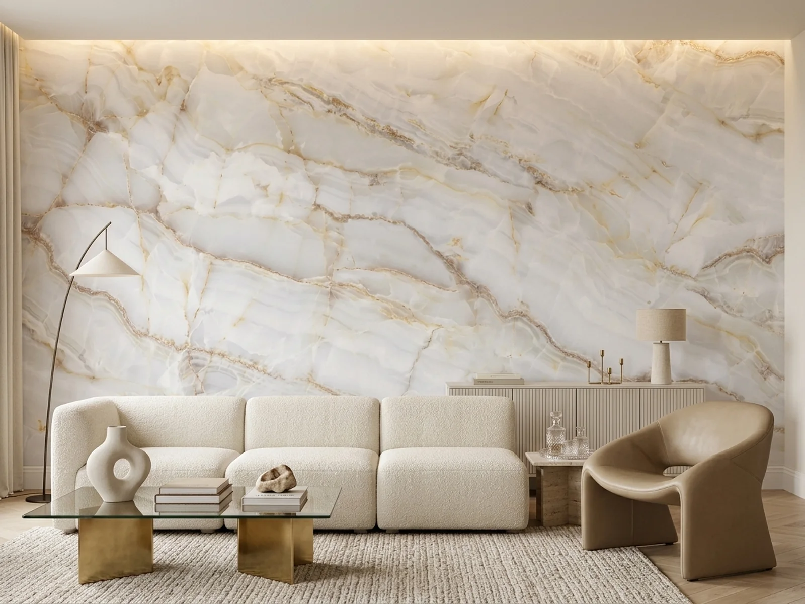 Elegant Marble Texture im Raum