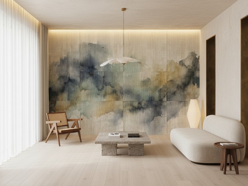 Ethereal Linen Horizon im Raum