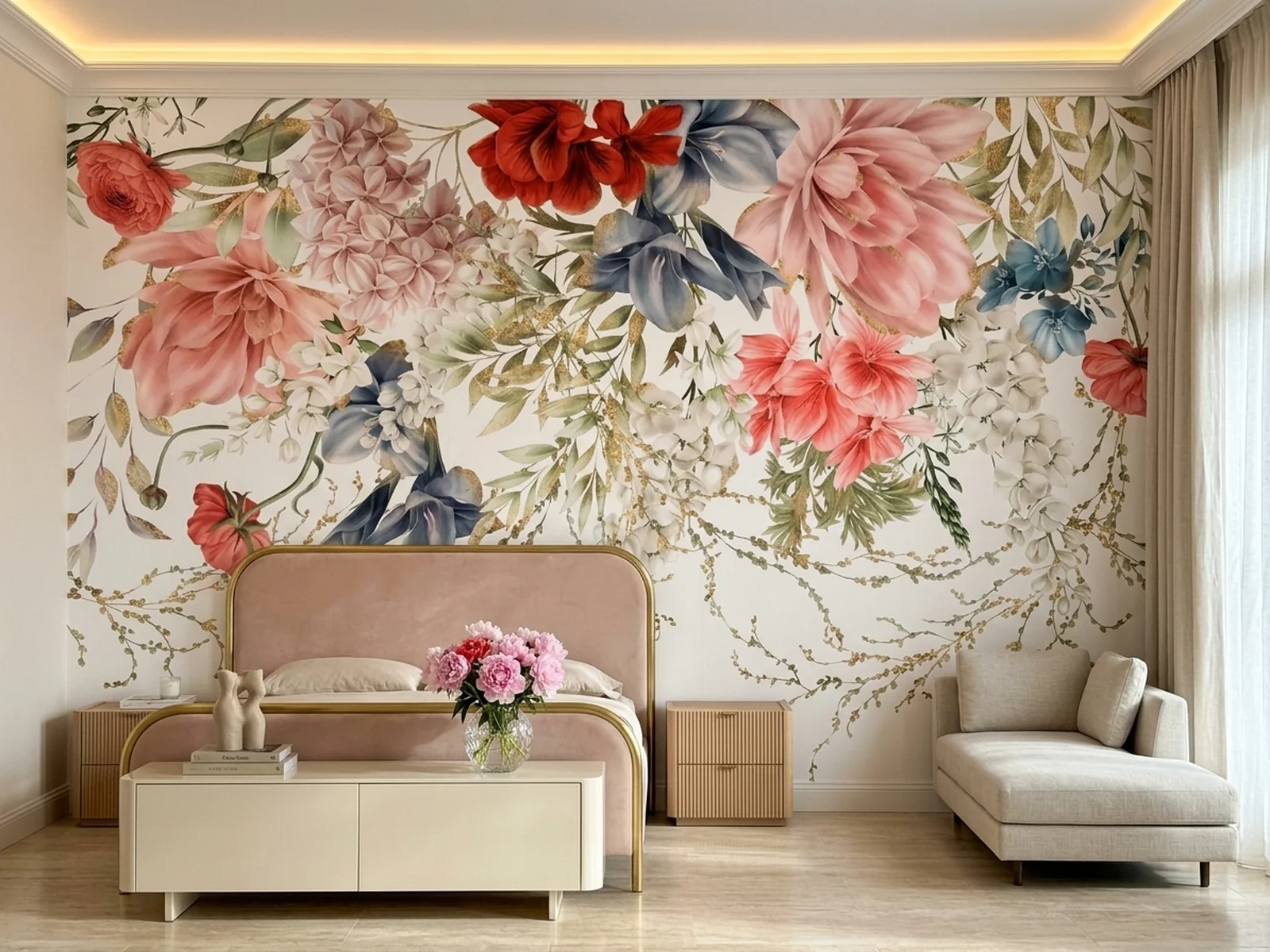 Floral Canopy im Raum
