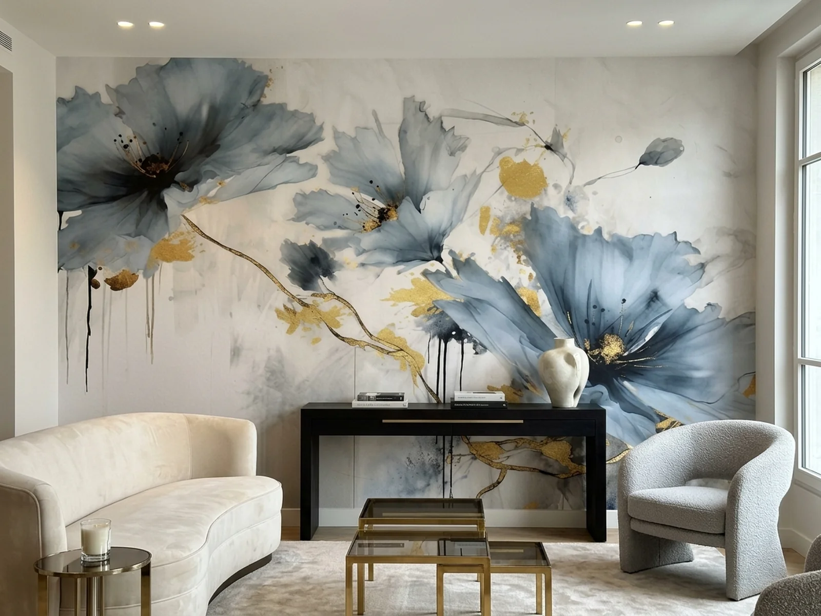 Golden Blossoms im Raum