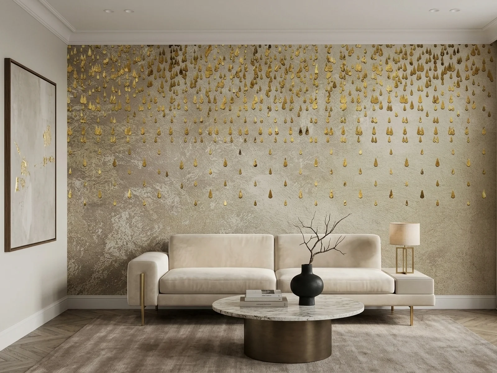Golden Rain im Raum