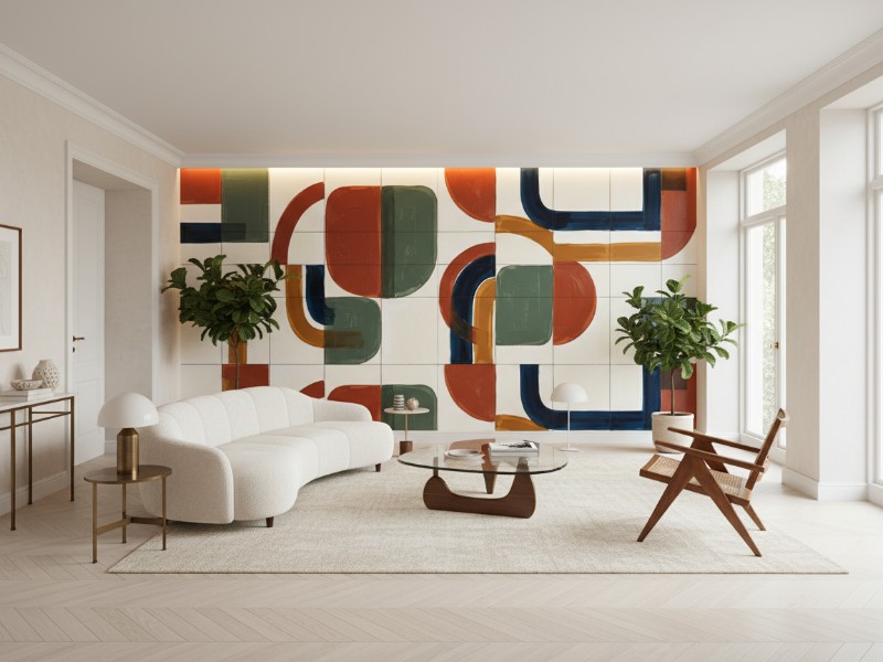 Modernist Canvas im Raum