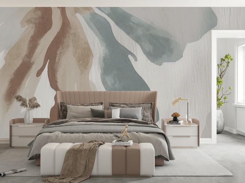 Abstract Brush Strokes in the interior