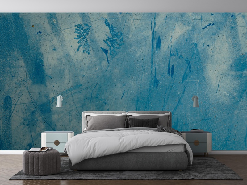 Abstract Blue Art in the interior