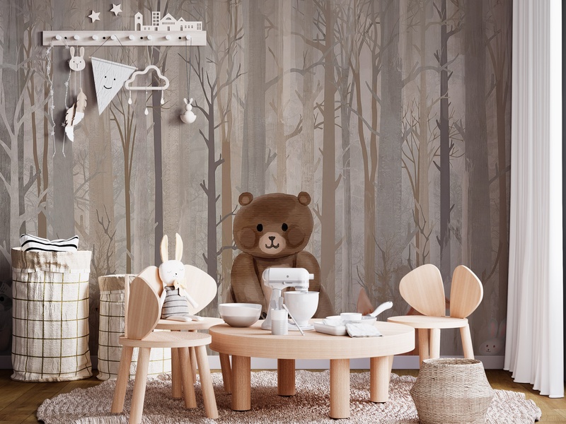 Enchanted Woodland Creatures - Smeđa im Raum