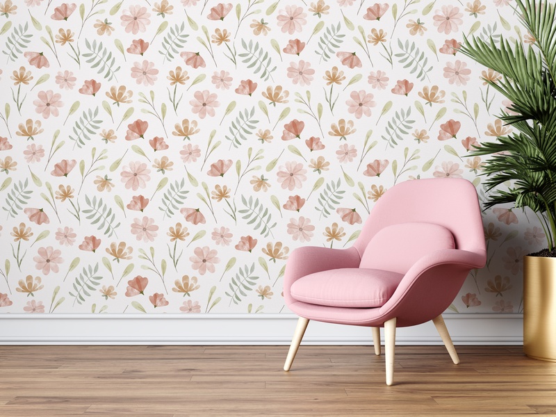 Pastel Floral Harmony in the interior