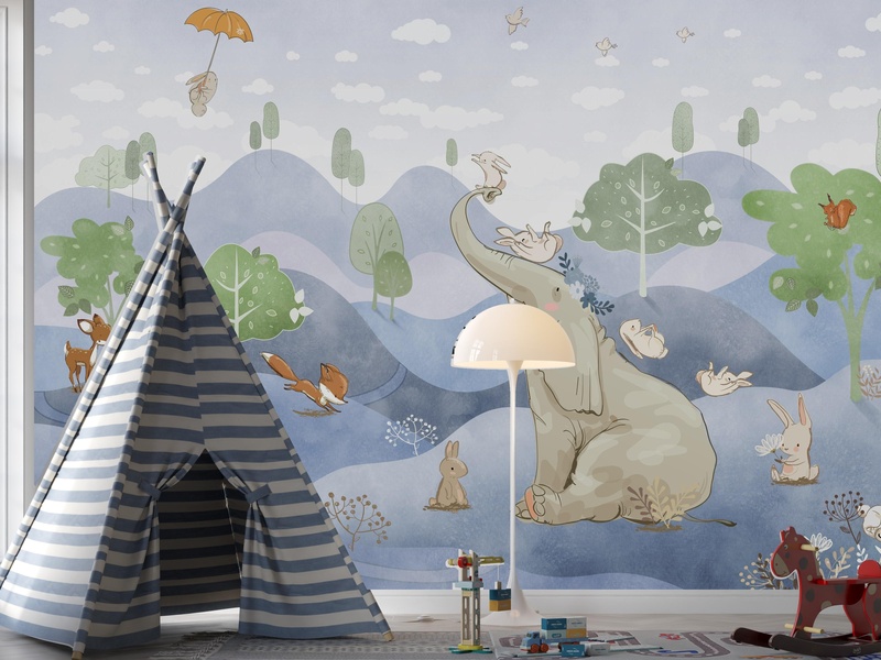 Playful Animal Wonderland in the interior