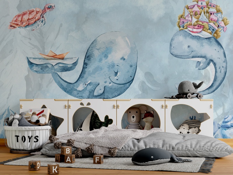 Whimsical Ocean Dreams - Plava im Raum