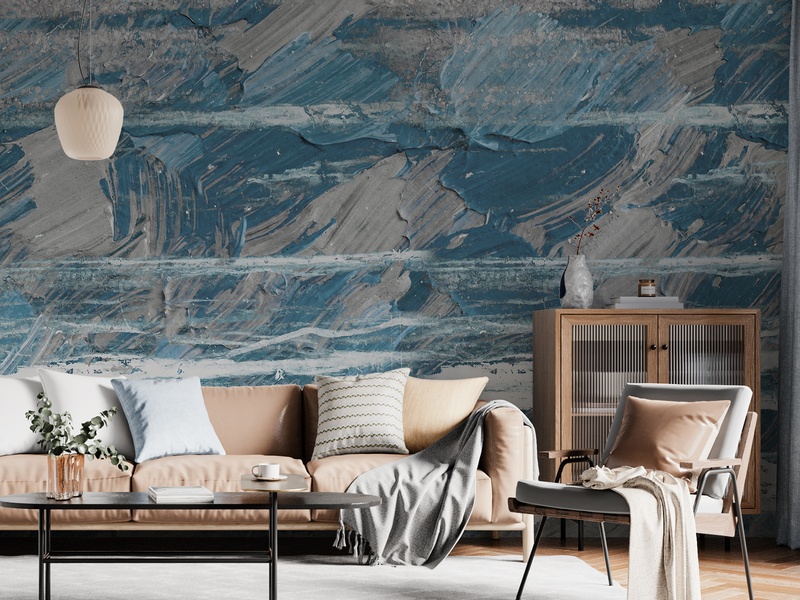 Textured Blue Waves