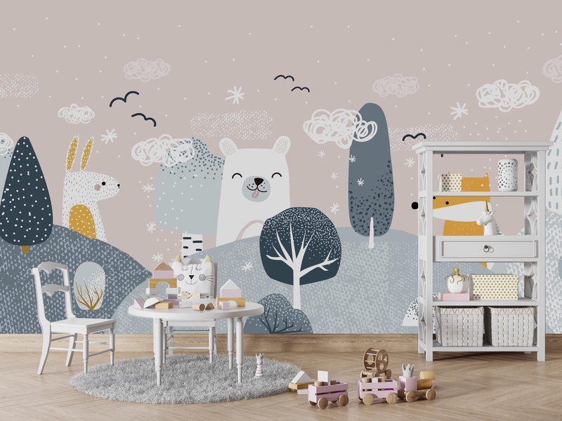 Whimsical Animal Friends im Raum