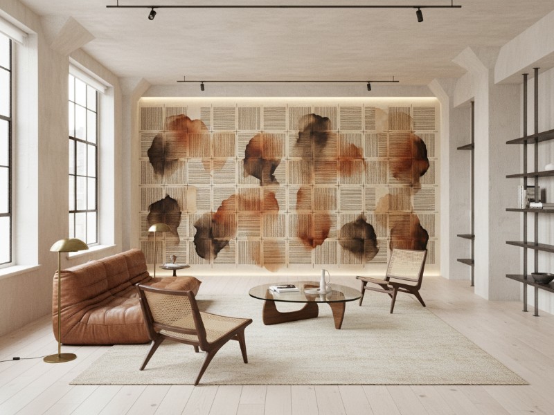 Terracotta Grid Structure im Raum